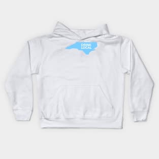 North Carolina Drink Local NC Blue Kids Hoodie